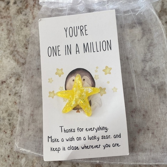 Starfish Figurine with Insprational Card - Picture 1 of 3